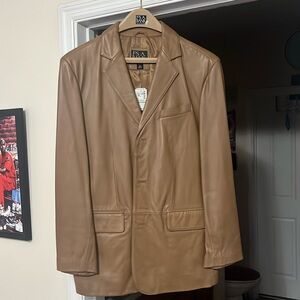 New Brown “Butter Leather” JoS. A. Bank Sport Jacket Size Large. New.